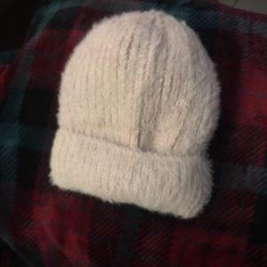 New adult pink knit stocking cap. soft and warm